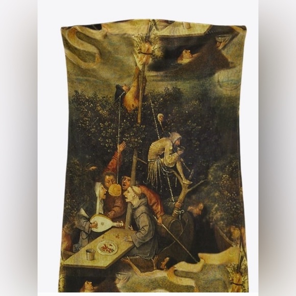 Zara Artistic Print Dress - - Picture 3 of 8